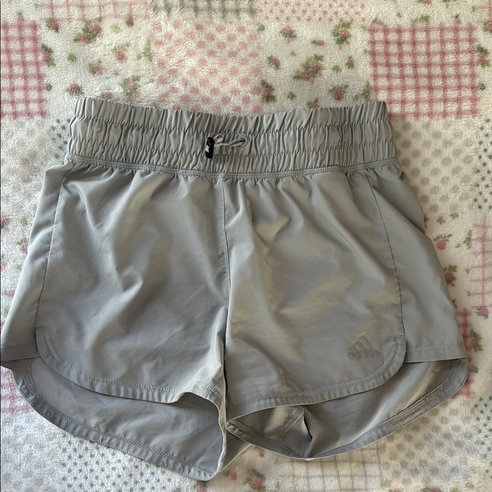 Adidas Women's Light Gray Athletic Shorts